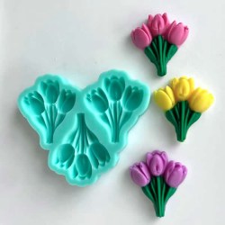 Molde_ramillete_tulipanes